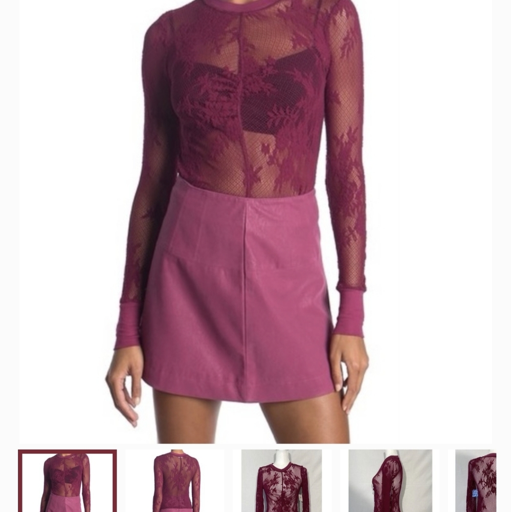 Free People Mesh Layering Top